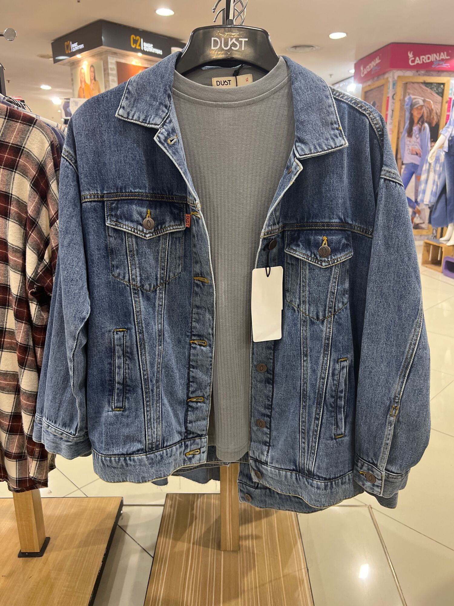 Jaket jeans wanita sale pull and bear