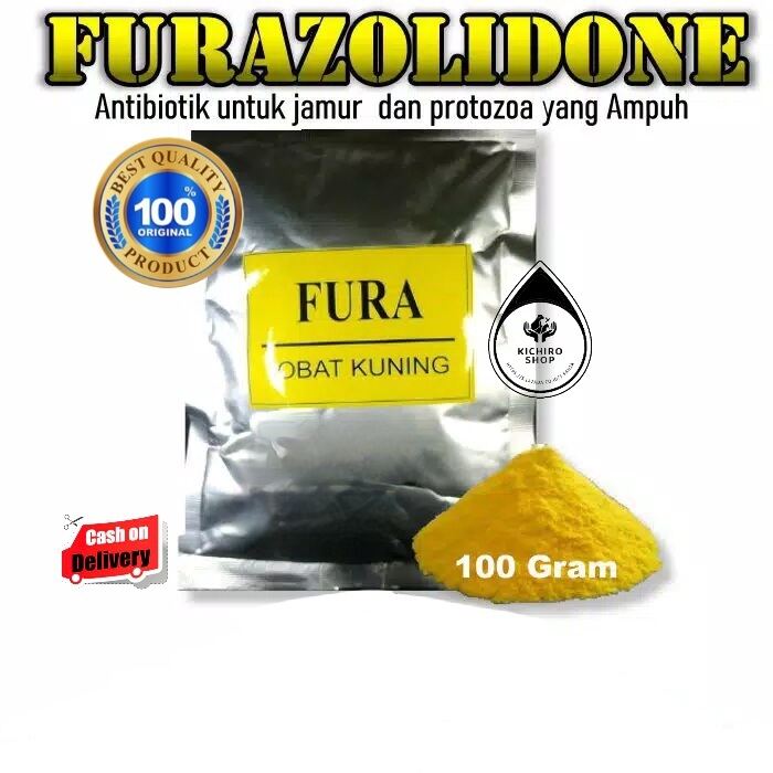 Fura Furazolidone 100g Boster Obat Kuning Antibiotik Jamur Protozoa