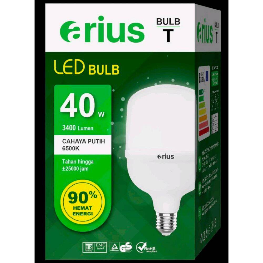 LAMPU BOHLAM LED KAPSUL JUMBO 40 WATT ARIUS/LAMPU LED ARIUS WATT BESAR ...