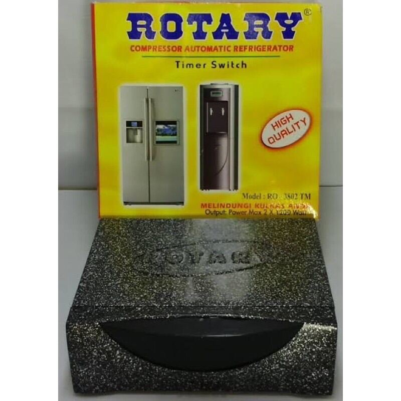 Rotary kulkas automatic timer switch 2 x 1200 watt pelindung kulkas dan