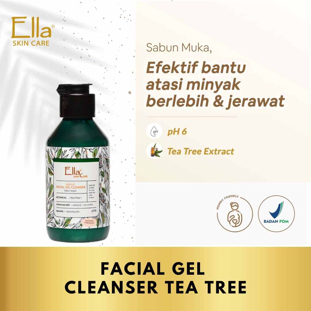 Ella Skincare Facial Gel Cleanser Tea Tree with Melaleuca Alternifolia