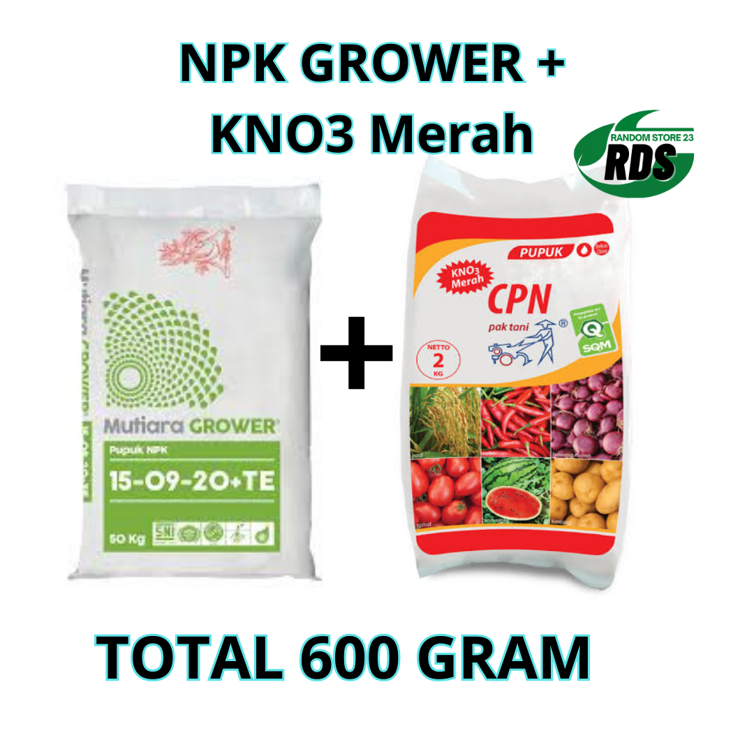 Pupuk BUAH NPK Grower KNO3 Cpn Merah Cap Paktani Total 600 Gram Lazada Indonesia