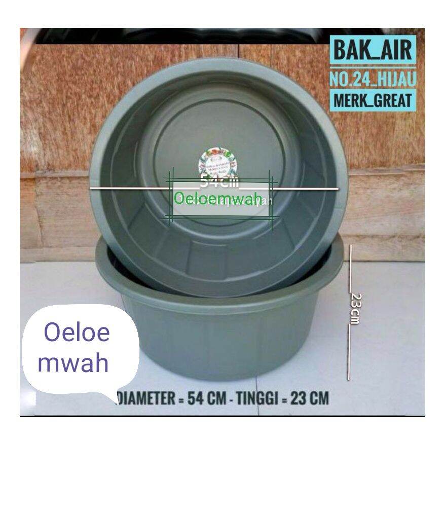 Bak Air Besar 24 Baskom Air Besar 24 Lazada Indonesia 1362