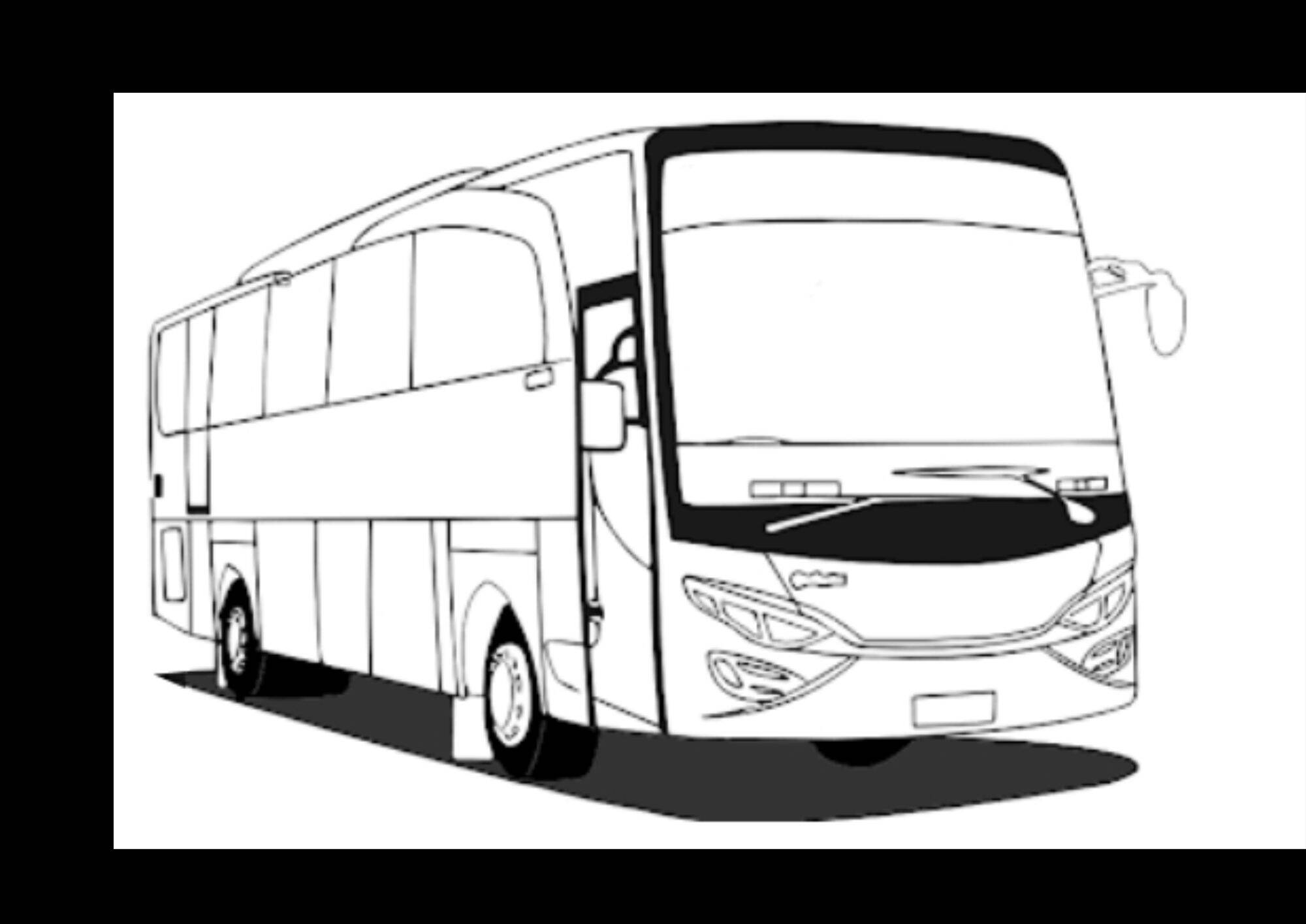 mewarnai bus telolet basuri bis A4 15 ada Bonus 5 Lembar gambar bebas ...