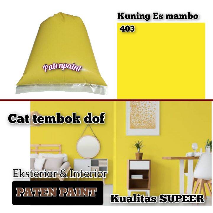 CAT TEMBOK KILOAN / CAT WARNA YELLOW ES MAMBO / CAT TEMBOK 1 KG / CAT