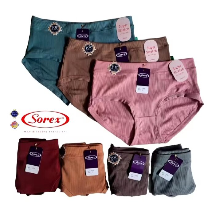 6 - 12 Pcs Best-Selling Sorex Women's Panties for Adults and Teenagers Harga 36,000 rupiah*Gratis Ongkir