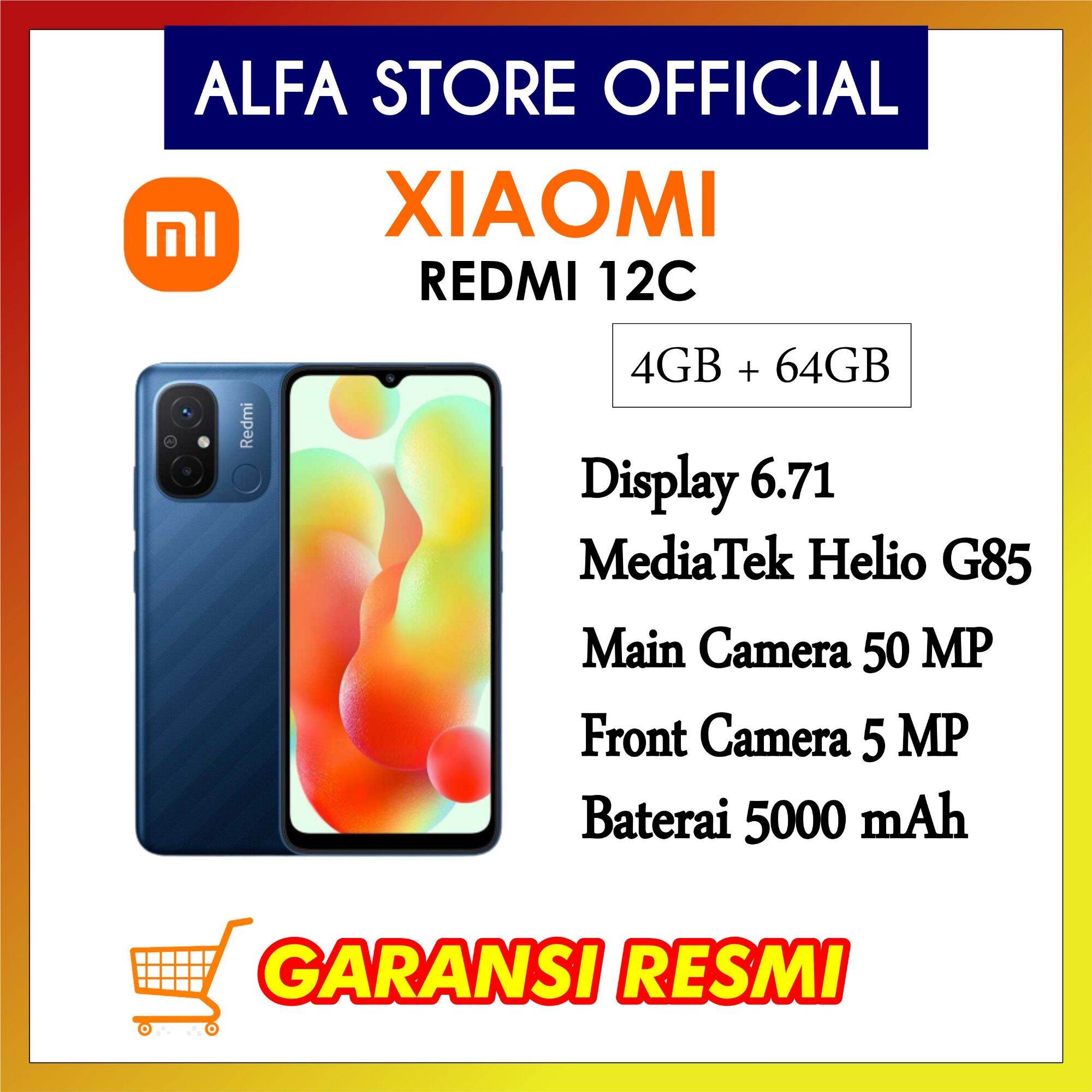 Redmi 12C Ram 4/64 Garansi Resmi Harga  1,525,000 Ringgit*Penghantaran Percuma