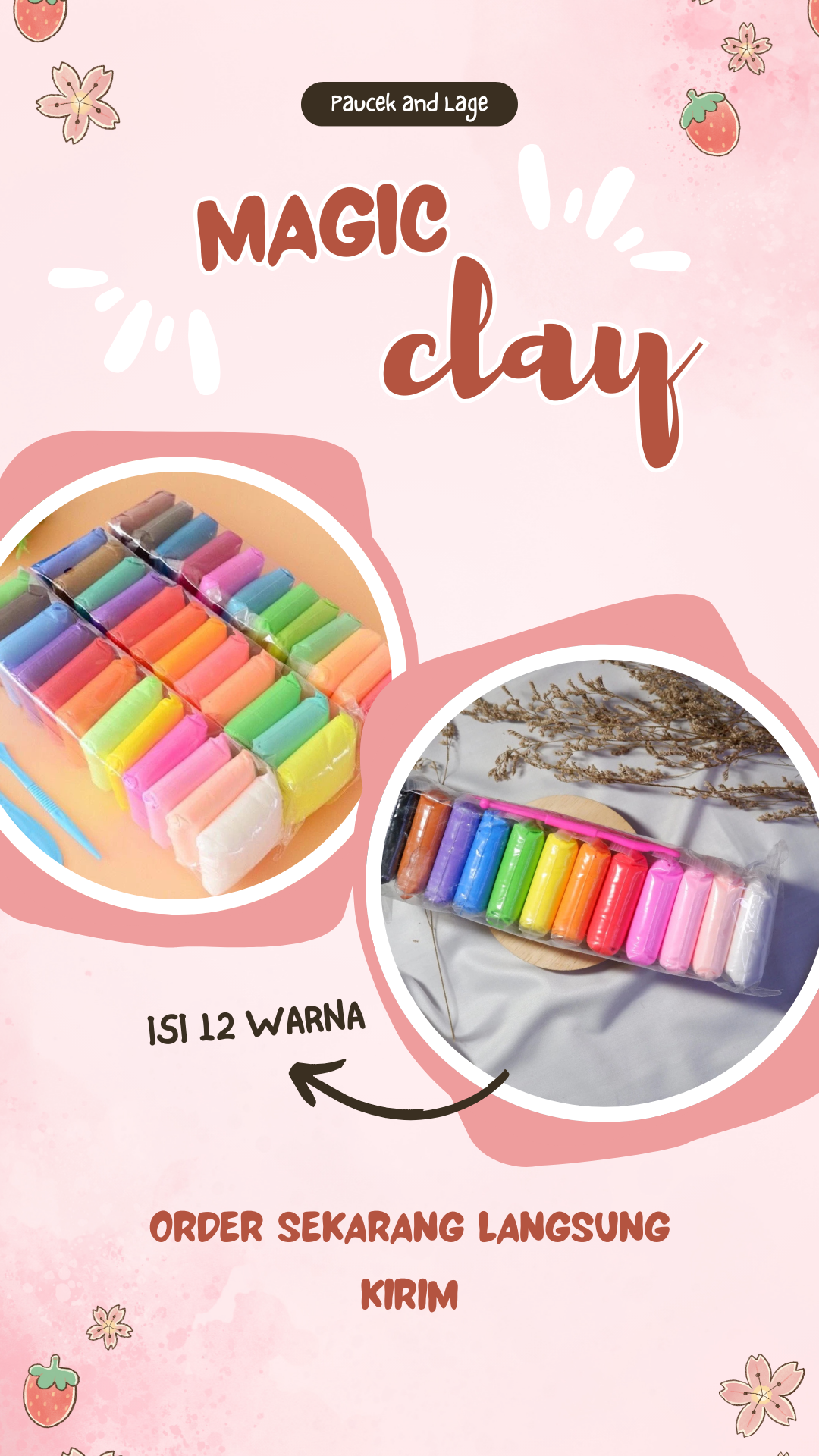 (COD) CLAIYDREAM MAINAN ANAK VIRAL / MAGIC CLAY KARAKTER / MAINAN LILIN EDUKASI ANAK