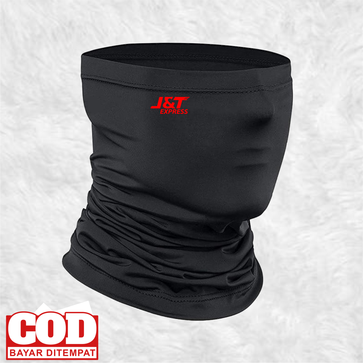 Masker Buff Bandana Pria Pengendara Motor Hitam Polos JNT / JT / J & T Xpresss Slayer Multifungsi Penutup Kepala Pria Keren Harga 8,000 rupiah*Gratis Ongkir