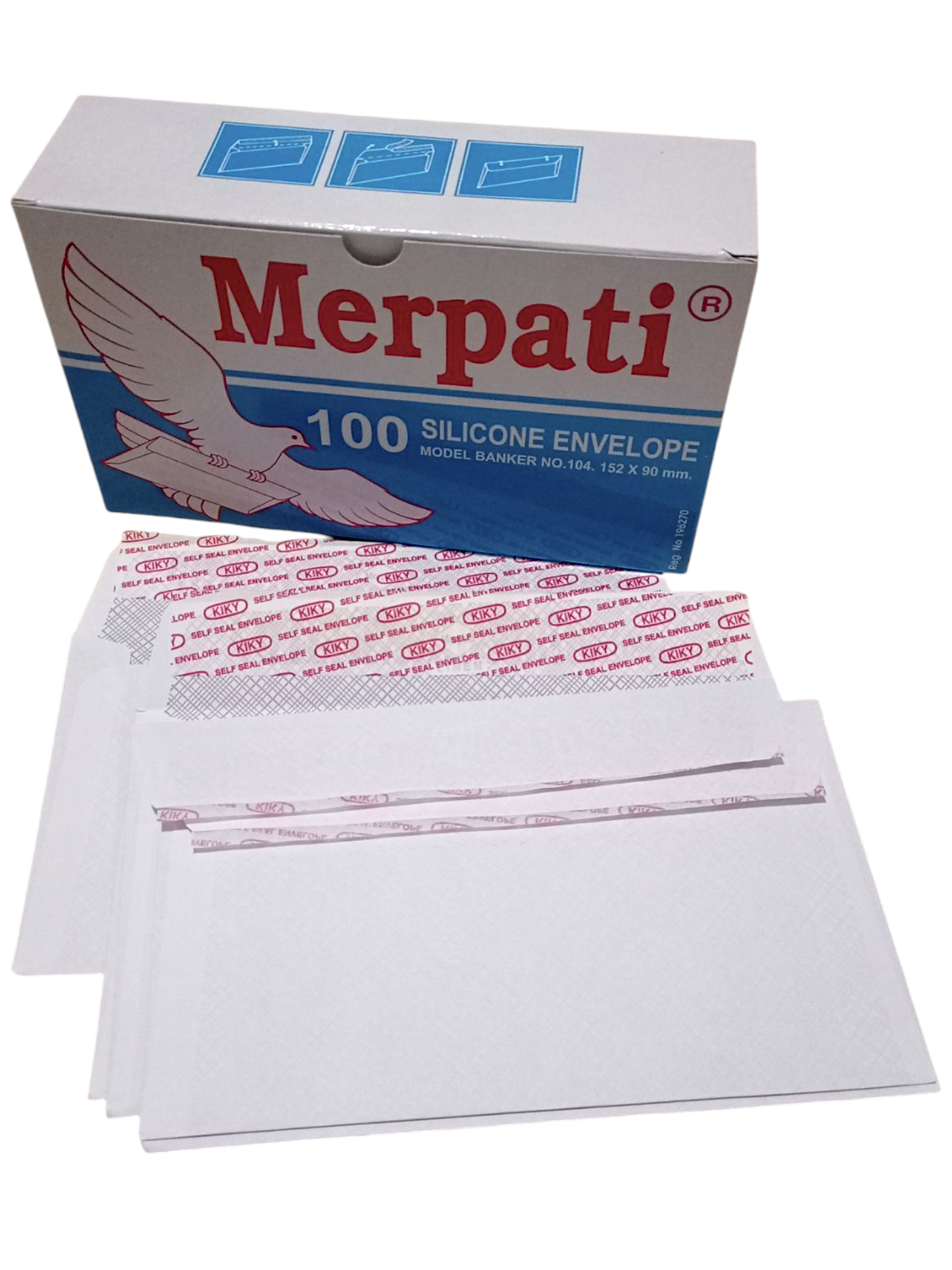 AMPLOP MERPATI NO.104 UKURAN SEDANG ECER 1 BOX 100PCS