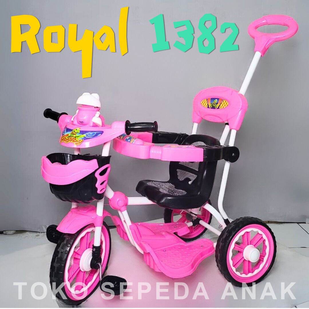 TERBARU 2025! Sepeda Anak Roda Tiga Royal 1382 Cocok untuk Usia 10