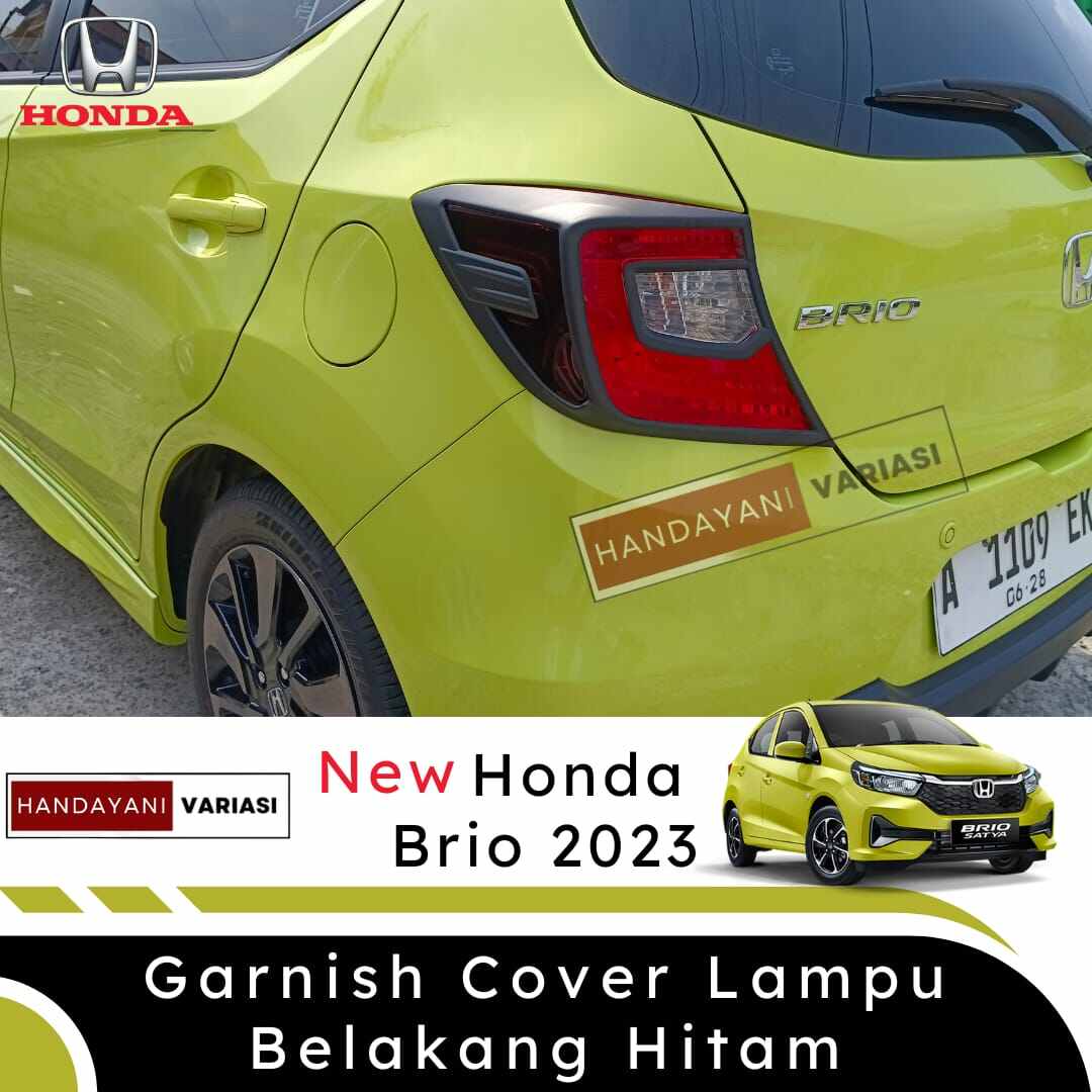 Garnish Cover Lampu Honda Brio 2023 Hitam Belakang | Lazada Indonesia