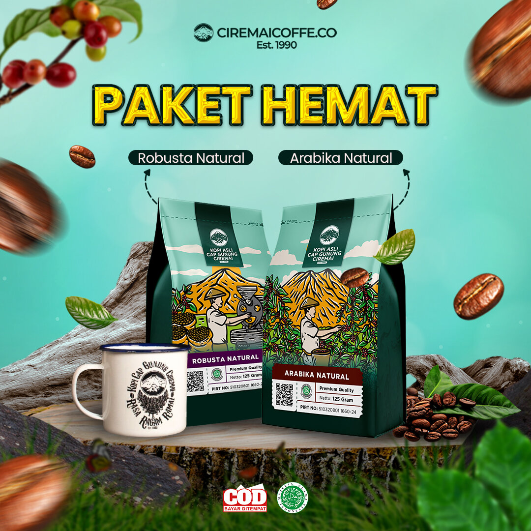 Paket Hemat 2 Varian Kopi Ciremai BONUS Mug
