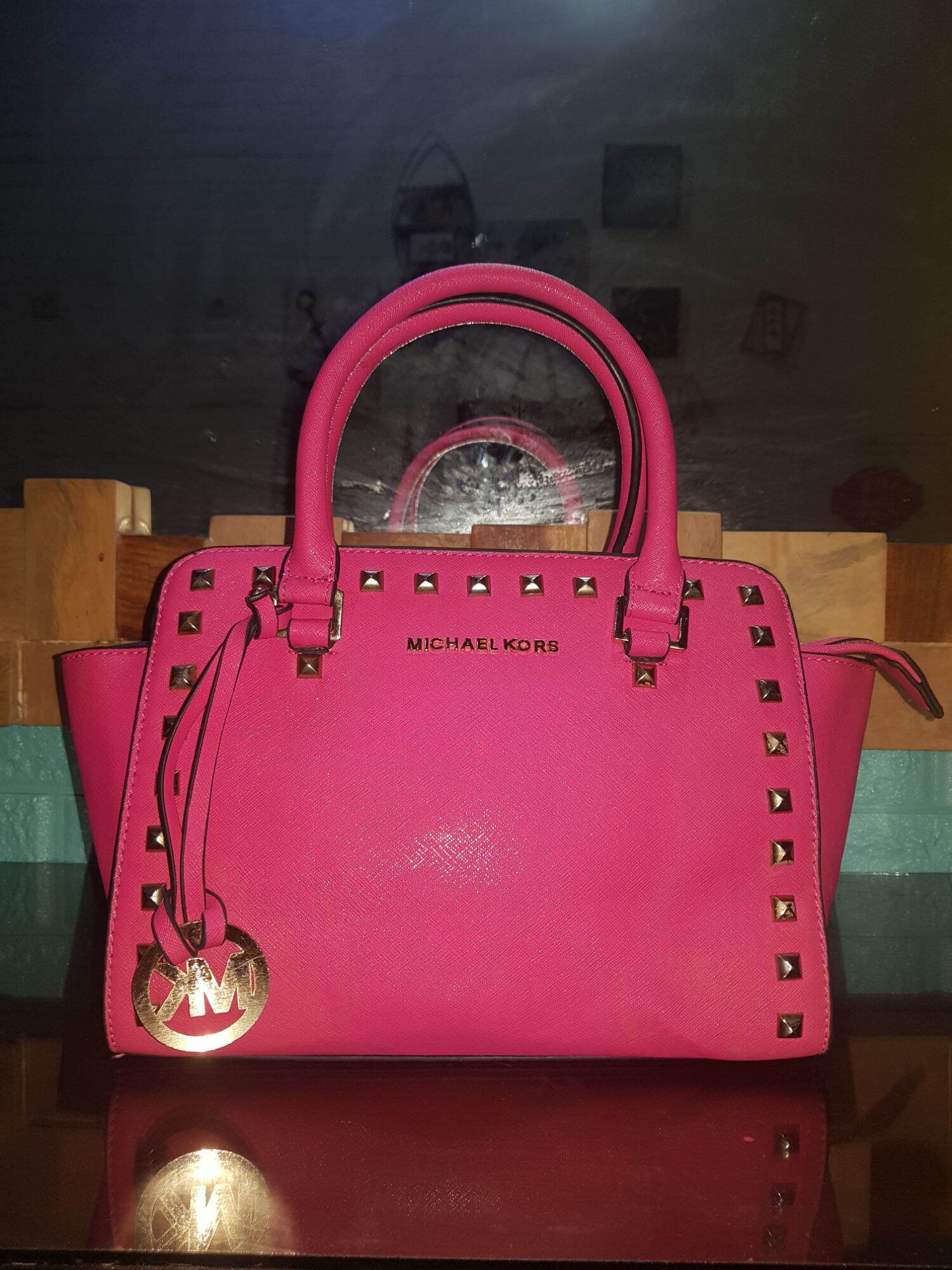 hot pink mk crossbody