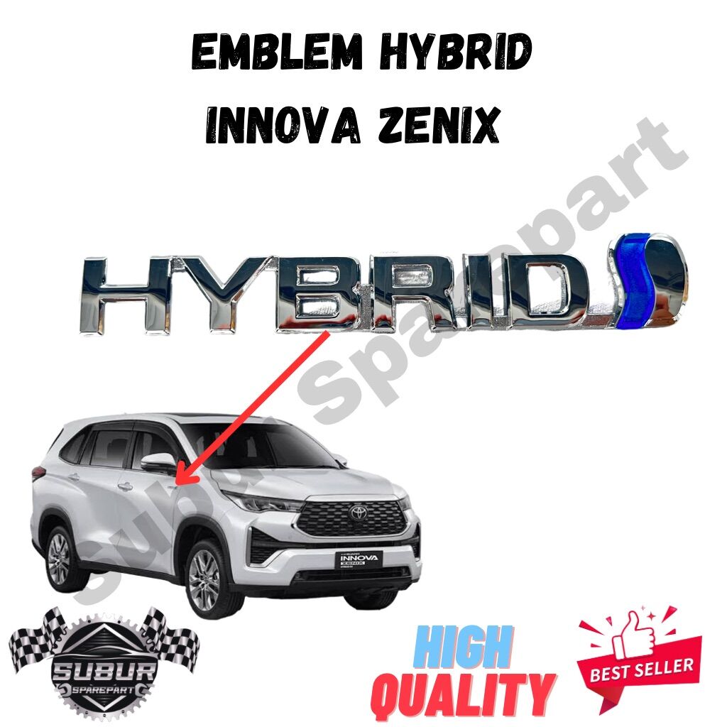 Logo Emblem Hybrid Toyota Harga 55,000 rupiah*Gratis Ongkir