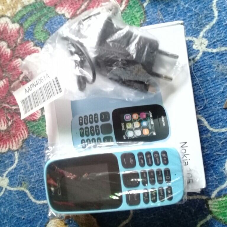 Ponsel Pintar Jadul - Nokia 105 (2017) Design Simple Fitur Menarik Mudah Digenggam - Harga Murah Kualitas Gak Murahan - Set Lengkap - GSM Giá 800,000 Đồng*Miễn phí vận chuyển