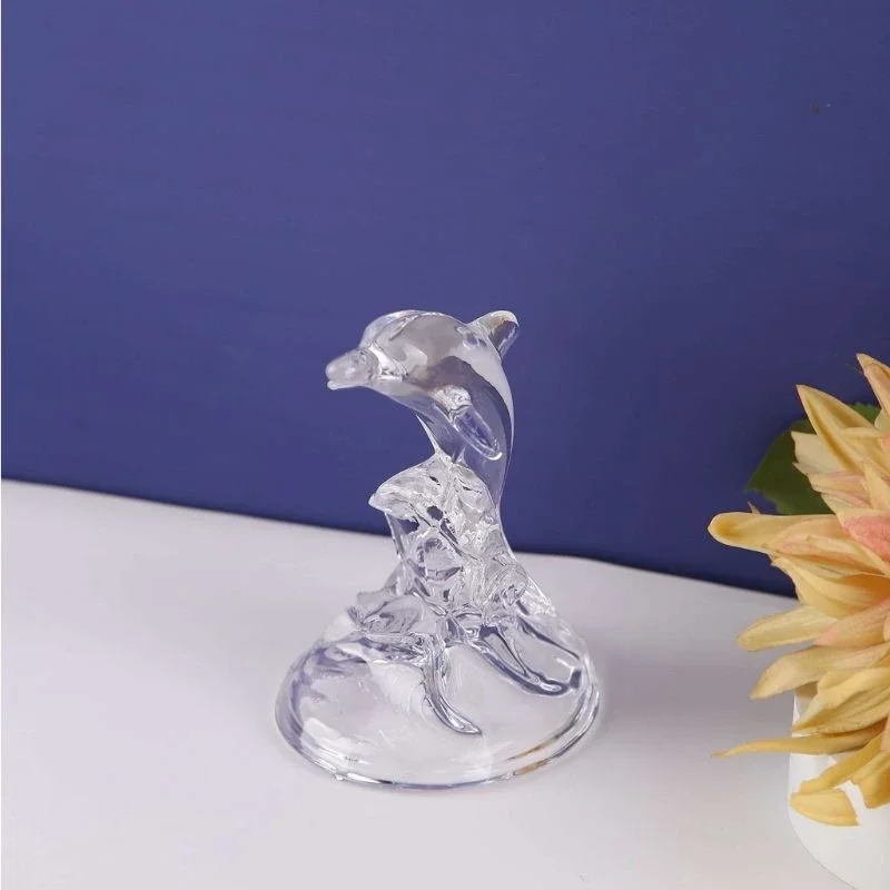 Pajangan Kaca Berbentuk Lumba + Lumba Capodimonte