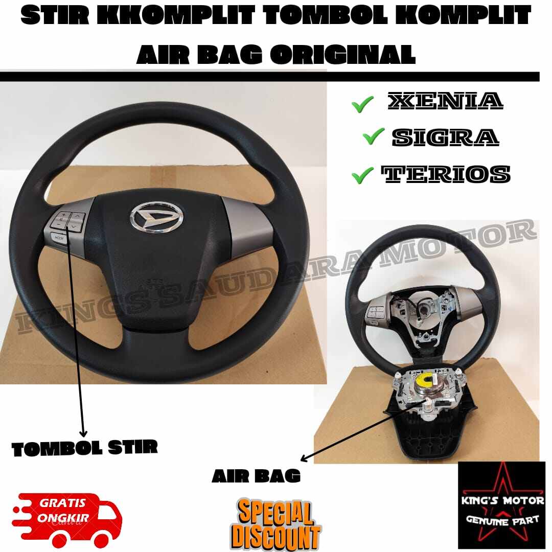 Stir Komplit Tombol Komplit Air Bag Xenia SIGRA Terios Original Best Seller Termurah Harga 2,200,000 rupiah*Gratis Ongkir
