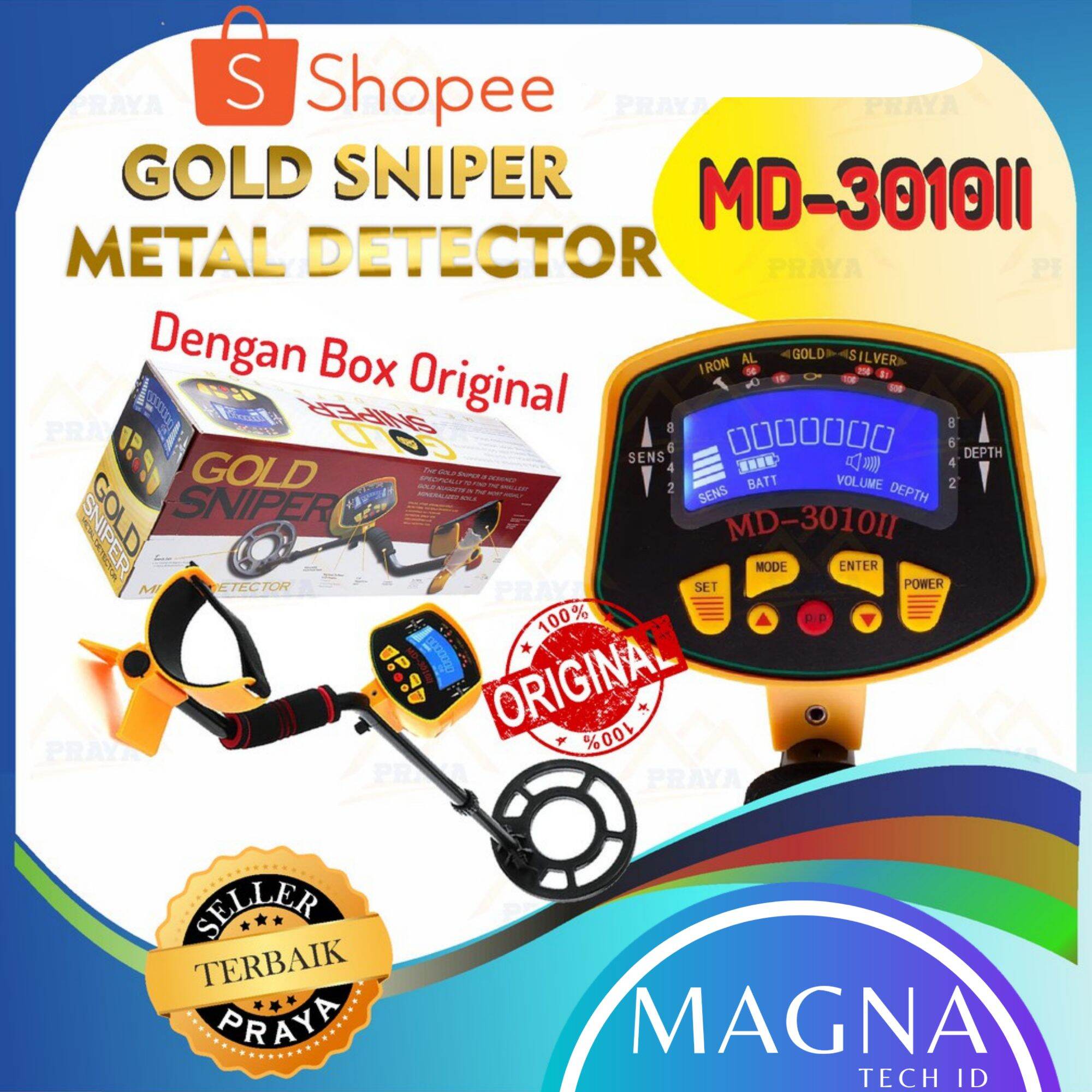 METAL GOLD SNIPER DETECTOR MD3010II DETEKSI LOGAM EMAS PERAK Lazada