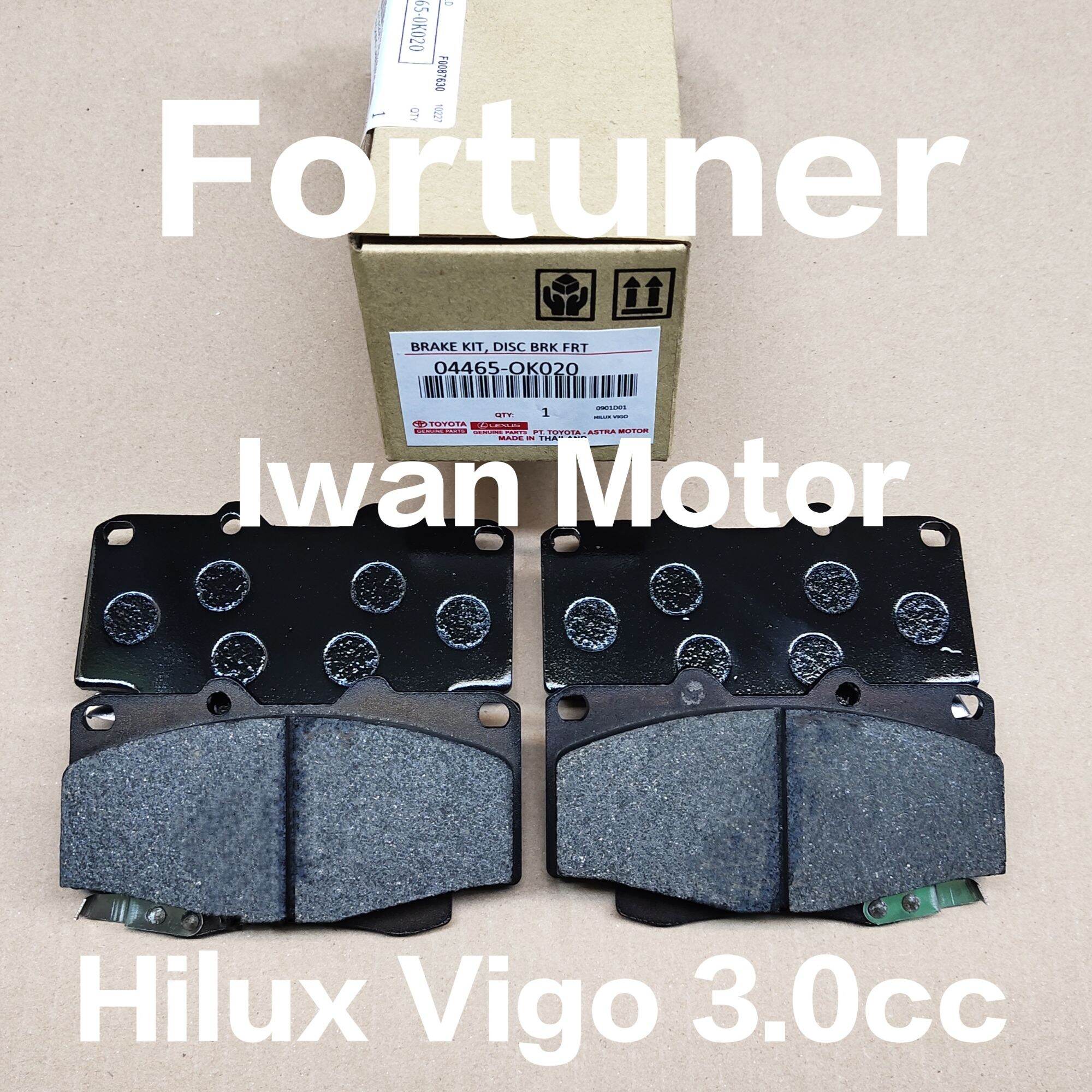 Kampas Rem Depan Toyota Hilux Vigo 1KD 3.0cc / Fortuner Diesel 2008 Up Giá 175,000 Đồng*Miễn phí vận chuyển
