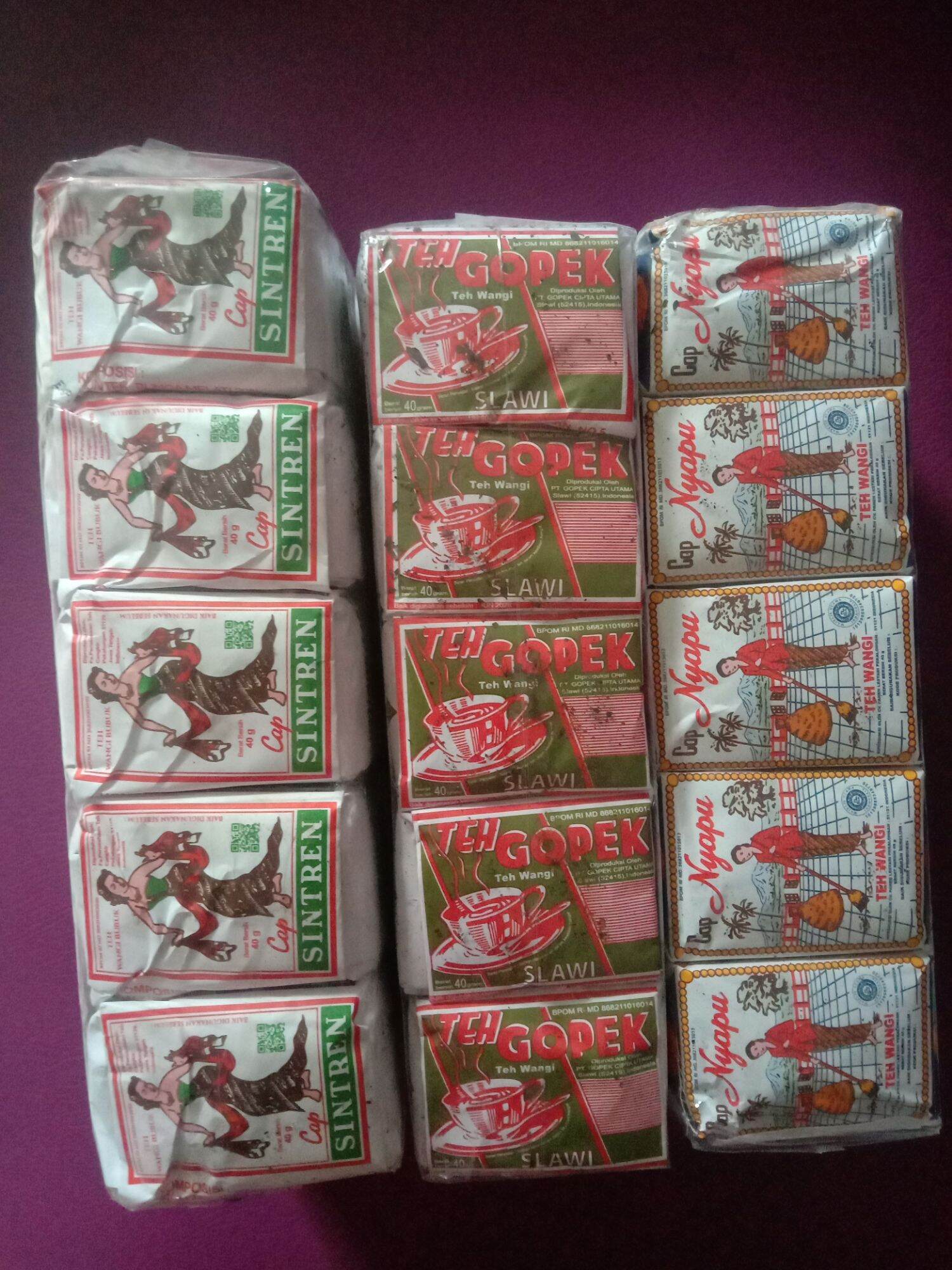 PAKET TEH ISI 3 PRESS 1 press SINTREN, 1 press NYAPU, 1 press GOPEK TEH TUBRUK TEH ES TEH JUMBO ES TEH…