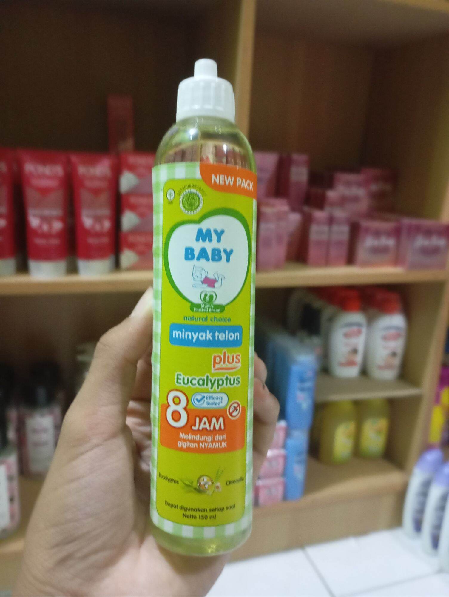 Label Rijek my baby minyak telon lavender dan Eucalyptus Citronella 150ml *tanpa ...