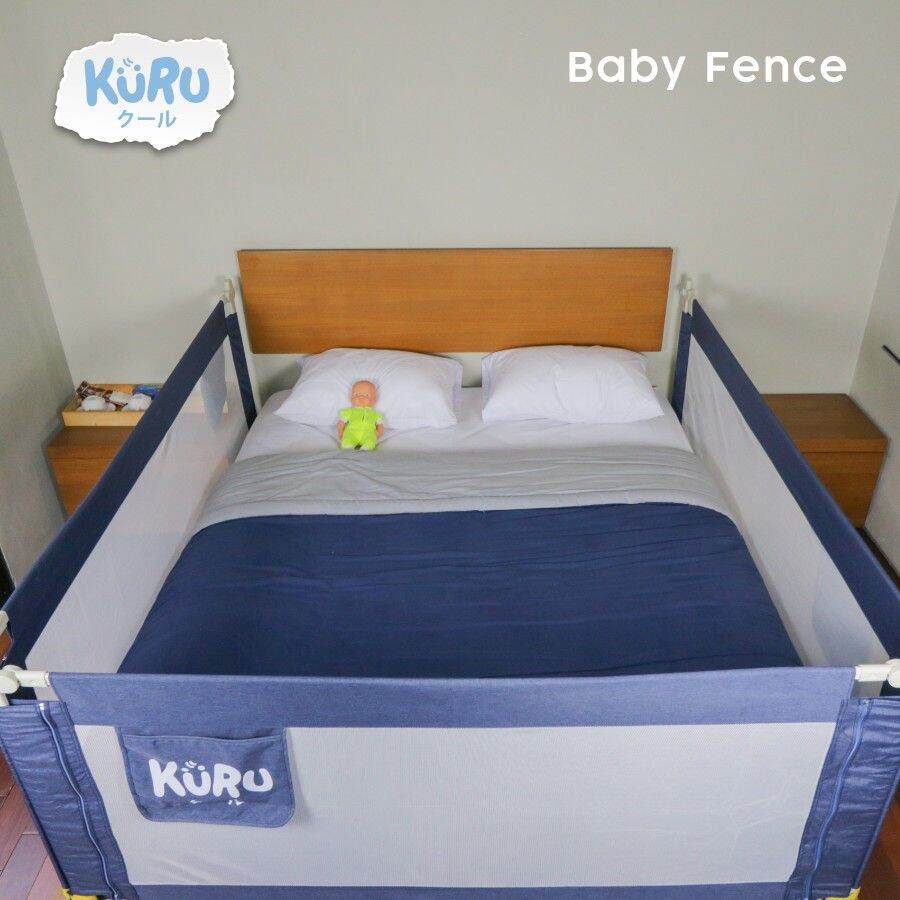 KURU Baby Bedrail 120 160 180 200cm Pembatas / Pengaman Pagar Kasur Ranjang Bed Rail