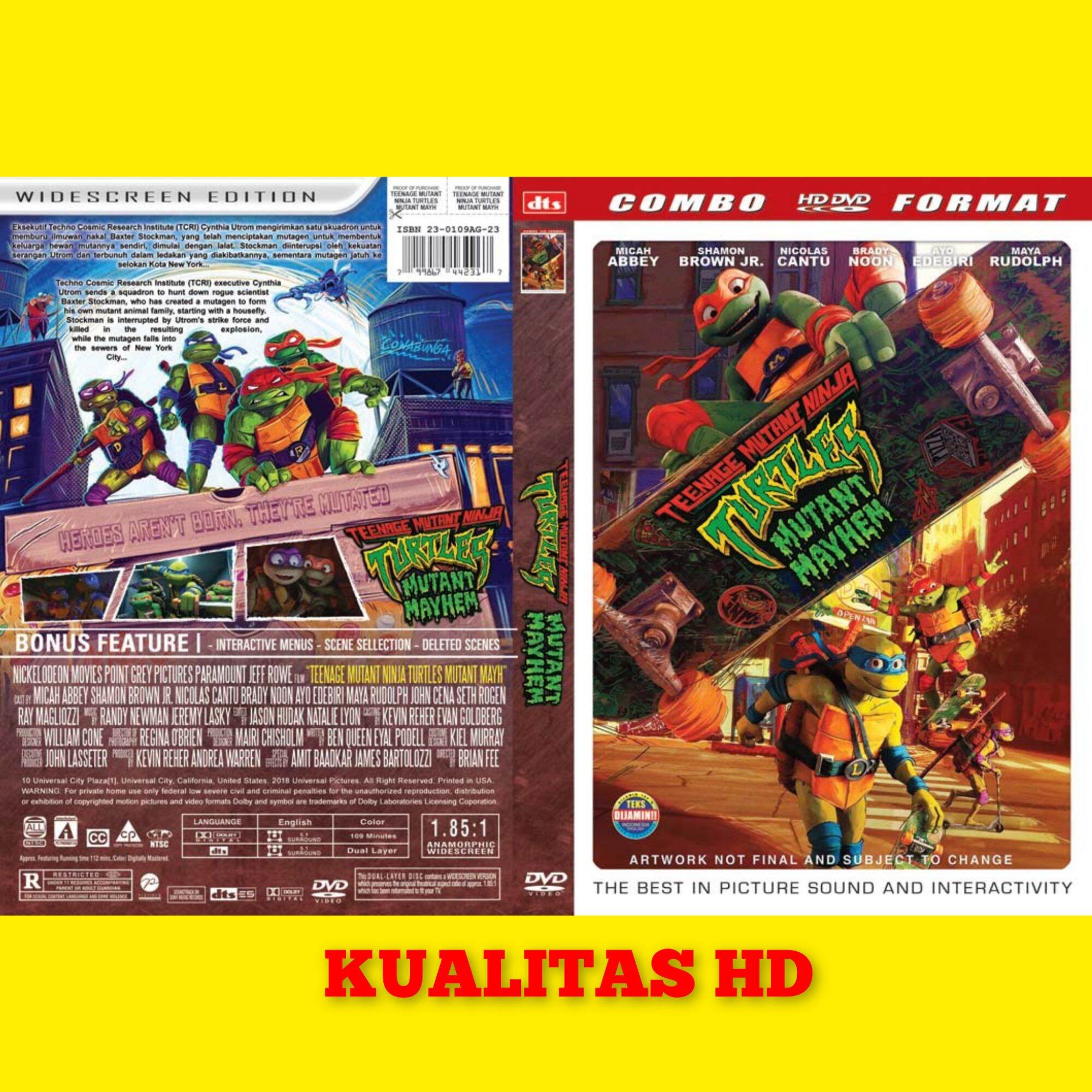 KASET FILM KARTUN ANIMASI KURA KURA NINJA TURTLES MUTANT MAYHEM MOVIE ...