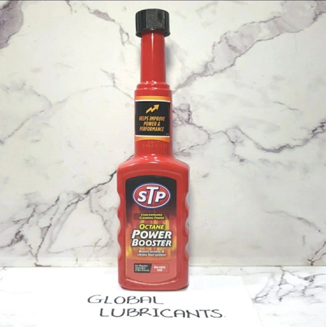 STP Octane/ Power Booster + Injector/ Fuel System Cleaner 200mL UK (Peningkat Oktan