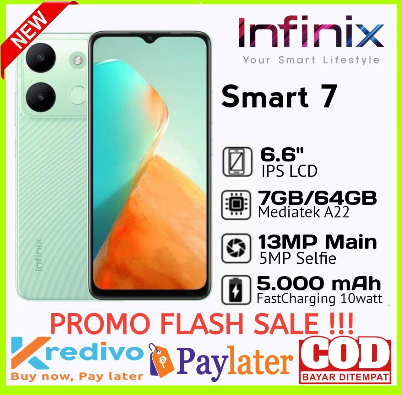 infinix smart7 Ram 7+64(+) smart 7 Ram6+64(+)itrl A60s ram 8+64. garansi Harga  900,000 Ringgit*Penghantaran Percuma