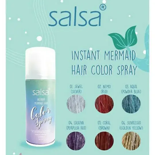 SALSA Instant Mermaid Hair Color Spray - Semir Rambut Instant Original BPOM