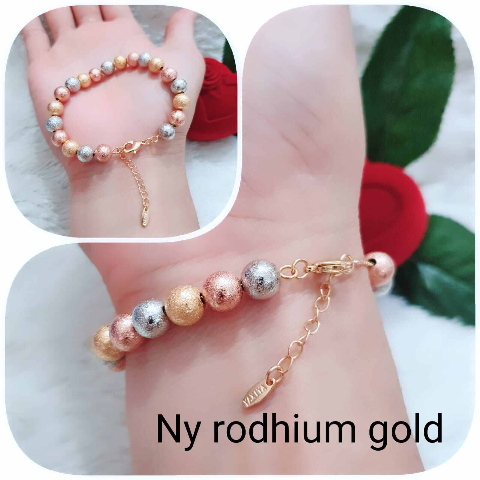 Perhiasan Cantik Gelang Boba Mix Gold | Lazada Indonesia