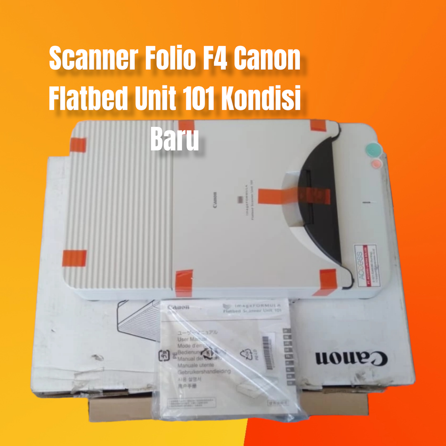 Scanner Folio F4 Canon Flatbed Unit 101 Kondisi Baru Lengkap Lazada