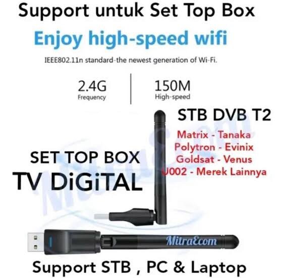 USB WIFI Dongle Set Top Box Adapter Antena WIFI PC STB Lazada Indonesia