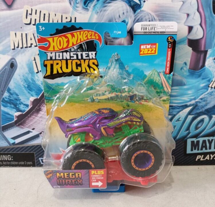 Hot Wheels Monster Trucks Mega Wrex 67/75 Comic Book Crashers New for 2022