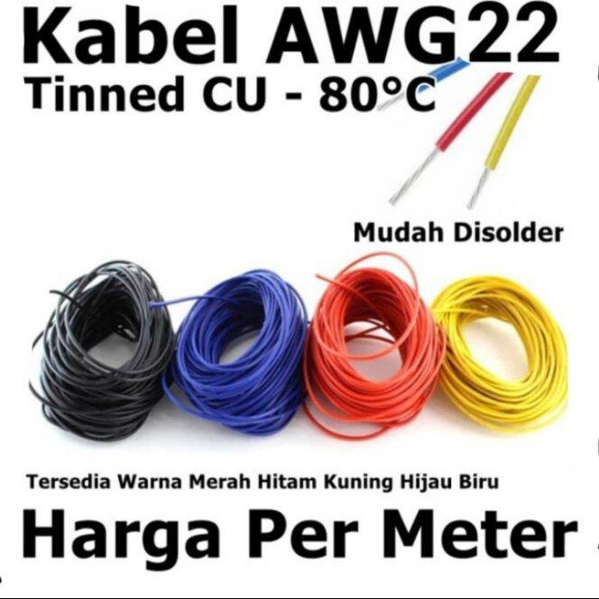 kabel awg 22 awg22 High Quality tinned cu per meter projects elektro ...