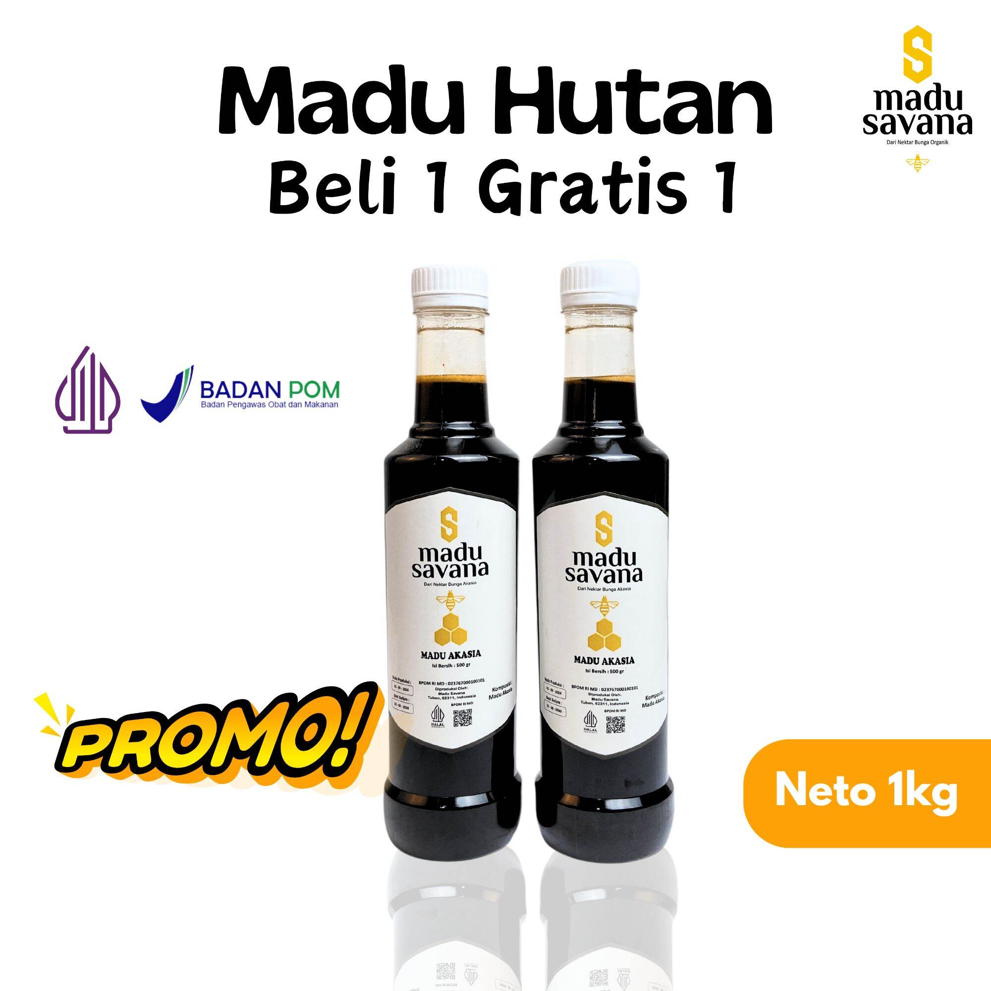 Original Pure Honey Buy 1 Get 1 Free Acacia Savana