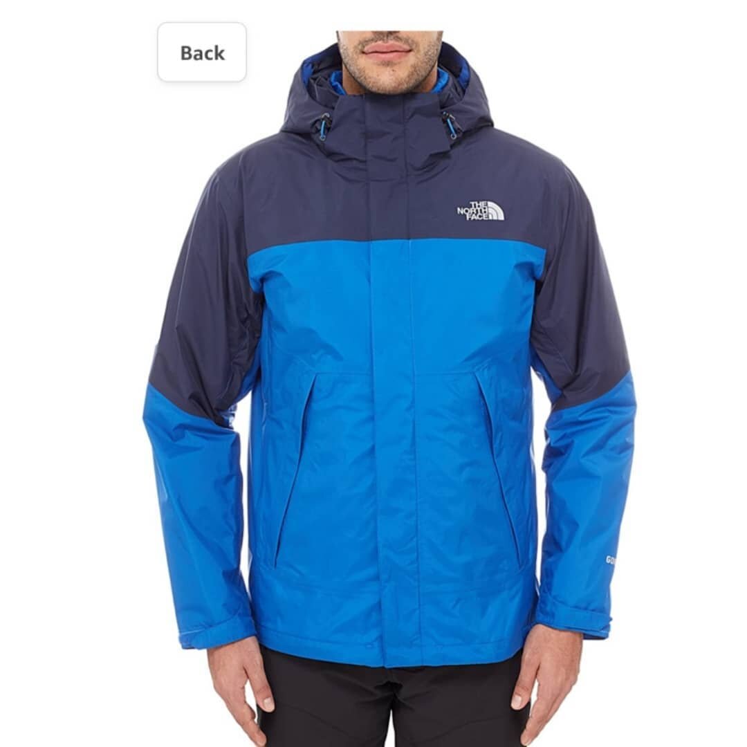 grey north face mens jacket