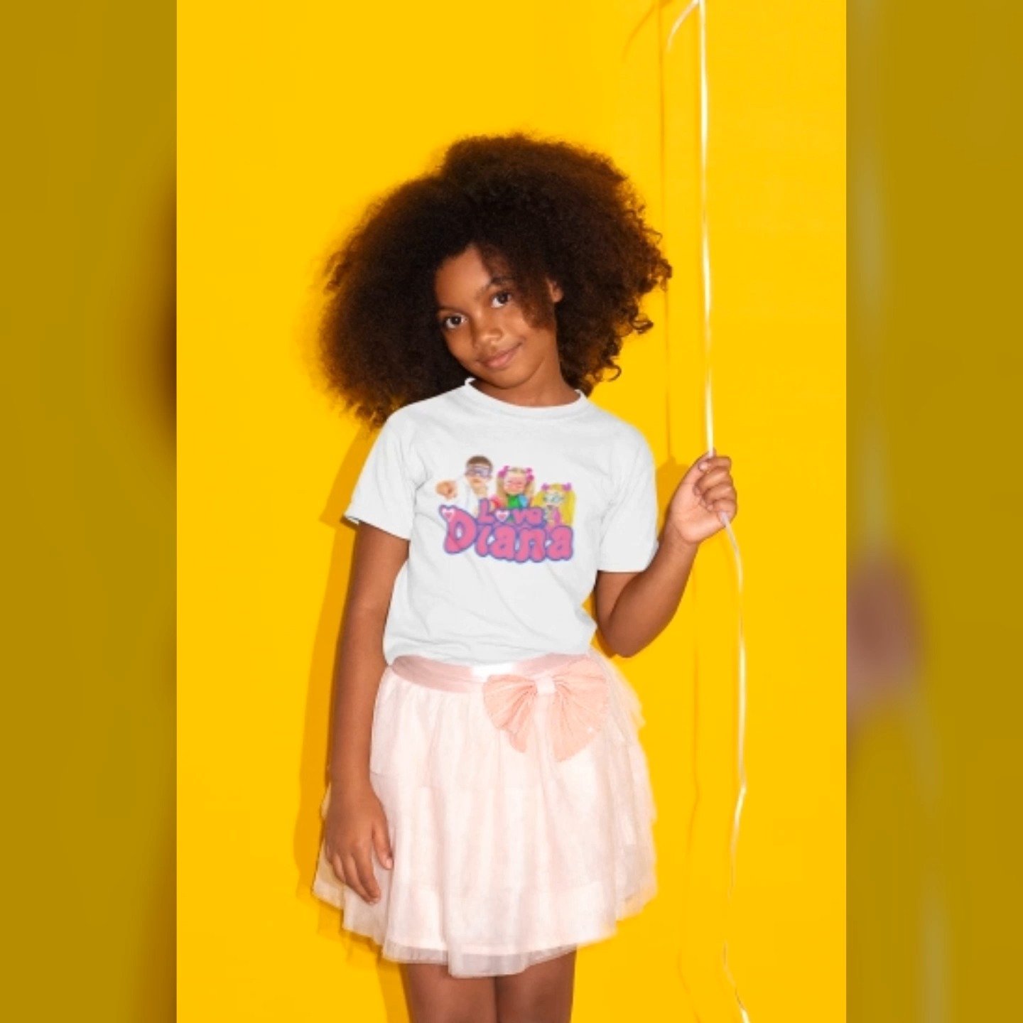 Kaos Anak Baju Anak Unisex Love Diana Show Terlaris Termurah