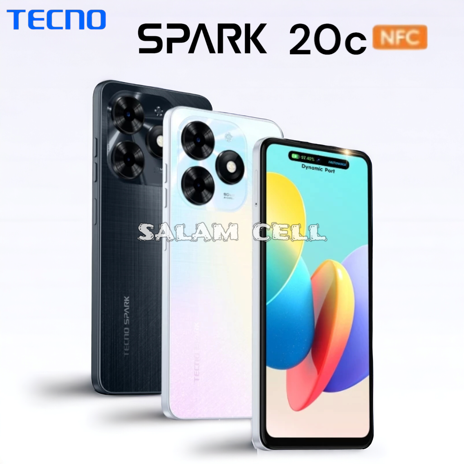 Tecno Spark 20c NFC Ram 4+4/128GB Double Speaker Camera 50mp Original Garansi Resmi Giá 1,249,000 Đồng*Miễn phí vận chuyển
