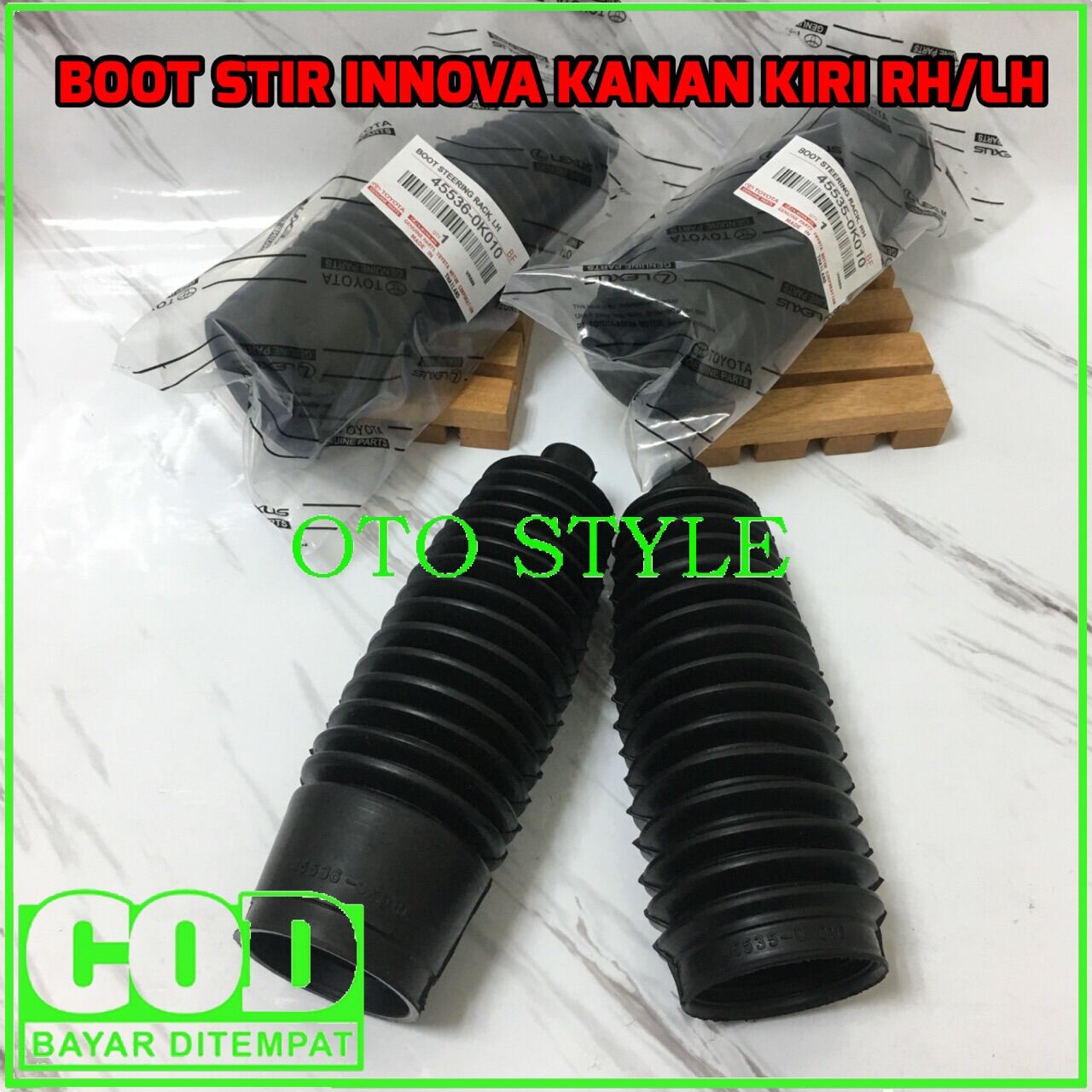 BOOT STEER STIR STEERING INNOVA SET R/L KANAN KIRI BOOT STIR KIJANG