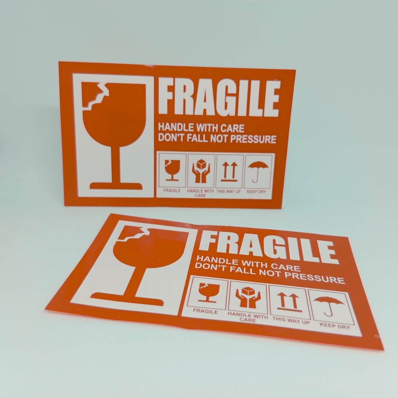 Stiker Fragile Stiker Fragile Murah Ukuran 5x8 Cm 10 Pcs Lazada