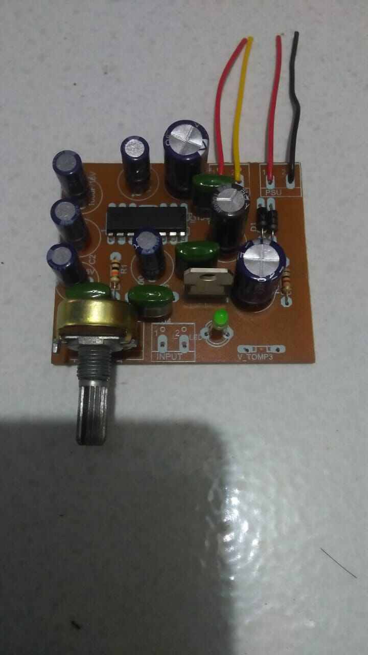 kit rangkaian power amplifier mini BTL stereo di setting mono IC power