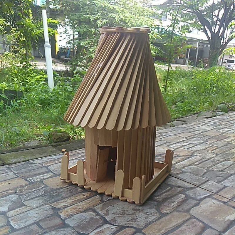 miniatur rumah honai Adat Papua stik es krim Lazada Indonesia