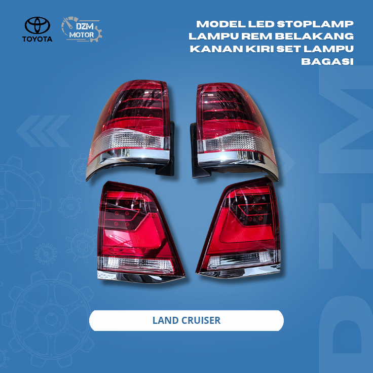 LED model stoplamp left right rear brake light Land Cruiser trunk light set Harga 1,250,000 rupiah*Gratis Ongkir