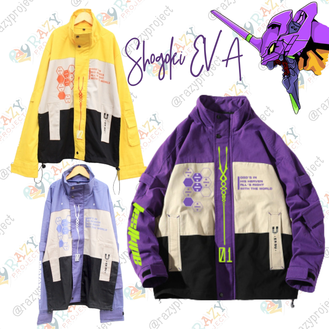 Shogoki EVA 00 01 02 Anime Cosplay Jaket Jacket Hoodie Coat Outer