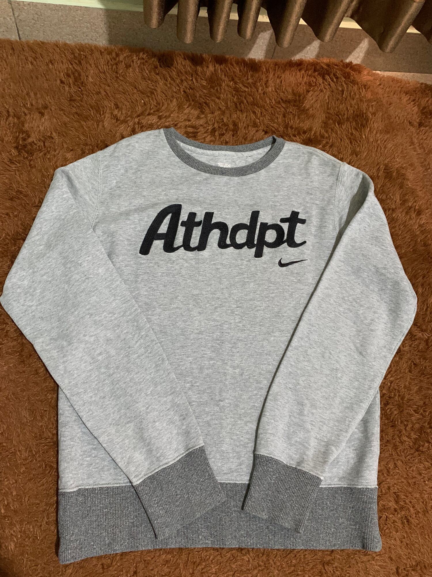 NIKE ATHDPT HOODIE ORIGINAL SECOND CENTER SWOOSH DARK GREEN NAVY TONAL ...