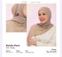 Elzatta Keisha Paris Segiempat Polos Bahan Paris Premium