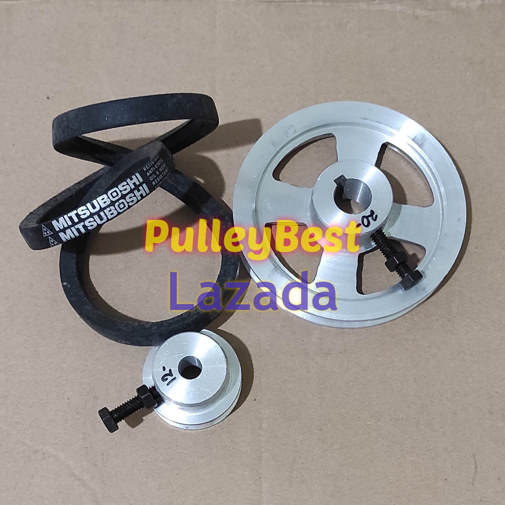 Paket 2 pulley 5" dan 2" plus fanbelt baca Deskripsi Lazada Indonesia