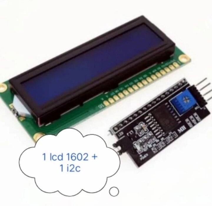 LCD 16×2 Biru Blue 1602 SPI I2C Backpack Arduino Uno Mega | Lazada ...